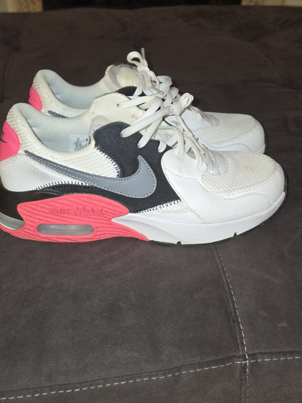 Nike Air Max White Grey Pink Sneakers